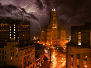 Buffalo City Hall Storm