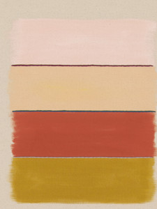 Persimmon Stack, Abstract Minimalist