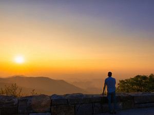 A Blue Ridge Mountains Sunset