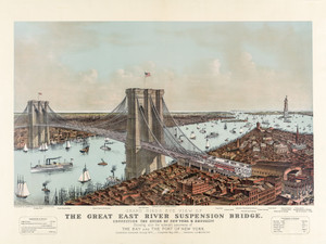 Brooklyn Bridge 1892 Engraving