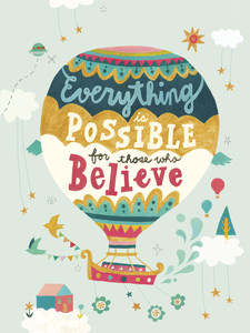 "Everything is Possible" Hot Air Balloon