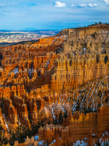 Dawn Lit Wall of Spires