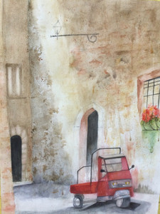 "Scarlet Wheels Among Stone Memories"