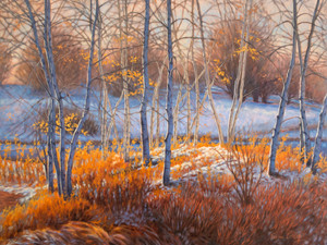 Birches in First Snow, 2
