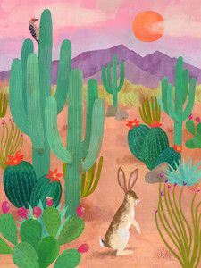 Jackrabbit in the Desert