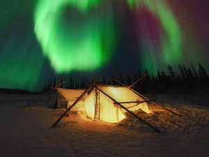 A Winter Magical night at Pontoon Lake.​