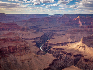 Colorado River Flowing Through The Grand Canyon