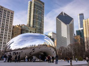 Chicago Bean in Winter