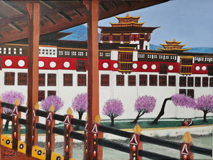 Wooden Bridge at Punakha Monastery, Bhutan II