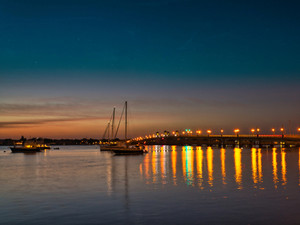 Harbor at sunrise