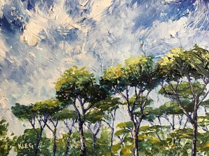 Trees at Villa Borghese, Rome