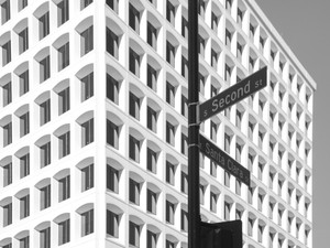 San Jose, CA street signs - Second Street