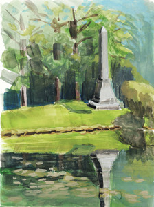 Barrat Monument on Mahketewah Lake, Spring Grove