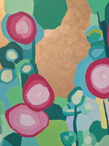 Hollyhocks I
