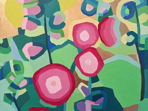 Hollyhocks III