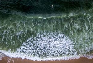 Breaking Waves At The Shoreline