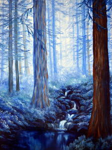 Blue Misty Morning in the Redwoods