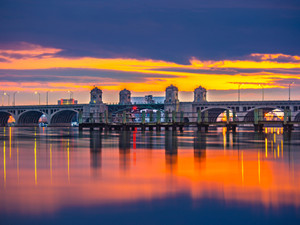Burning Dawn over Hanover Street Bridge