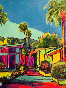 Mid-Century Palm Oasis