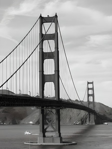 Golden Gate Bridge B&W