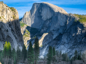 Half Dome at Dusk in Shadows