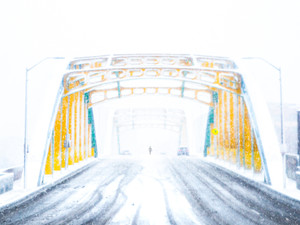 Howard Street Bridge Whiteout
