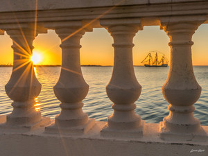 Gasparilla Through the Balustrade