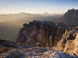 Dolomites, Italy, Sunset from Lagazoui