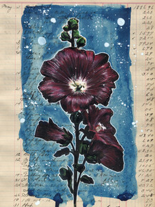 1923 Hollyhocks
