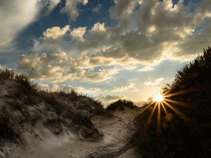 Follow The Path Along The Dune To The Setting Sun