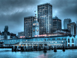 Port of San Francisco at Night