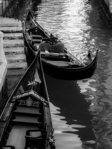 Gondolas in Black & White​