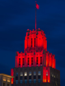 Reynolds Tower light show 2