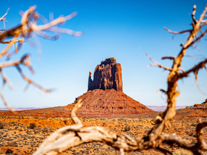 East Mitten Butte in color