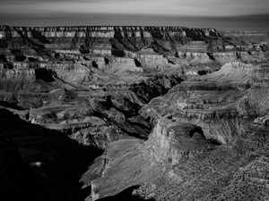 Grand Canyon in black and white​