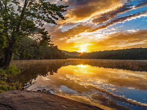 Sunrise Reflection - Blue Ridge Mountains