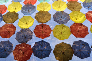 Grounded Umbrellas