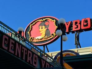 Centro Ybor district sign in Ybor City Florida