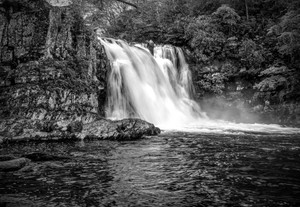 Abrams Falls in Monochrome