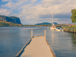 Moosehead Lake Dock in Morning Light