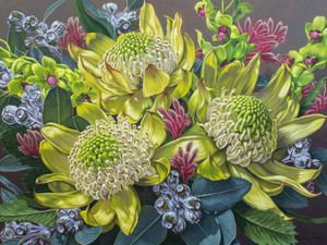 White Waratahs and Kangaroo Paws