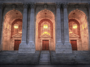 City Lights Series: The NY Public Library at Night