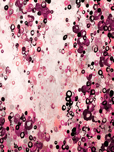 SUBMERGED 4 FUCHSIA BLUSH PINK - ABSTRACT ORGANIC PAINTING