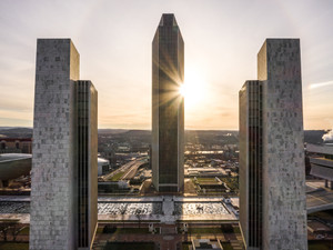 Agency buildings at Sunrise