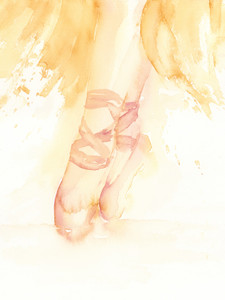 Golden Glow Ballet Slippers