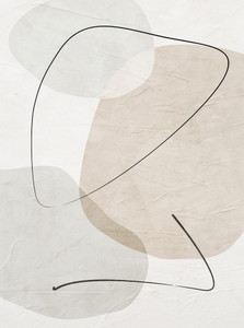 Abstract Organic Geometric Art in Earthy Tones​​​​
