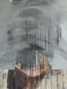 Abstract Face in Grey