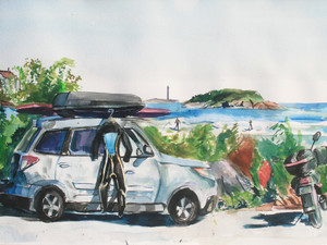 "A Sunny Day at Good Harbor, Gloucester"