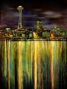 Seattle Night Skyline #3