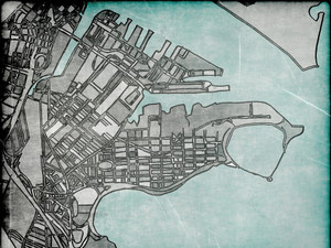 Abstract Map of South Boston